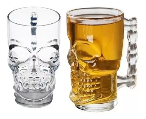 Set Tarros Calavera Cerveceros Cristal Cerveza Michelada Mercadolibre