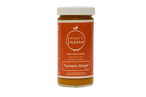 Turmeric Ginger Elixir 4 oz - What's Juicin