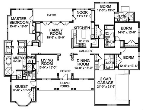 Traditional Style House Plan 5 Beds 4 5 Baths 3536 Sq Ft Plan 490 11