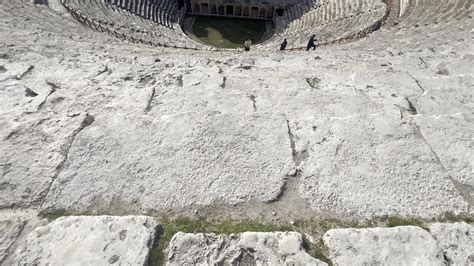 Ancient Roman Amphitheater in Turkey Free Stock Video Footage, Royalty ...