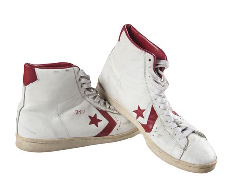 Lot Detail - Julius Erving 1976-1983 Converse All Star Game Used Sneakers (Mears)