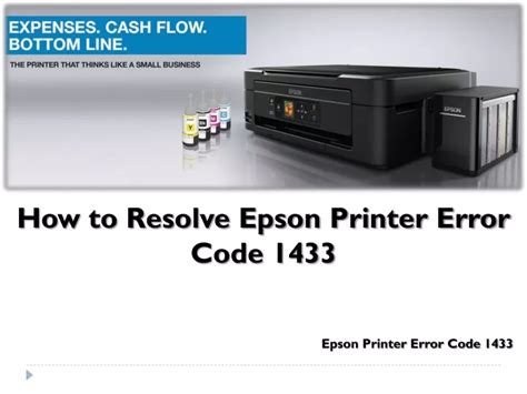 Ppt How To Resolve Epson Printer Error Code Powerpoint