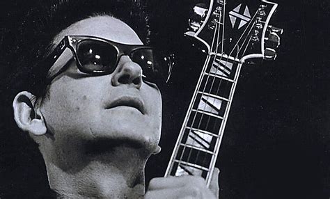 Download Roy Orbison Black And White Guitar Wallpaper | Wallpapers.com