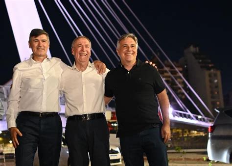 Schiaretti Llaryora Y Passerini Recorrieron El Nuevo Puente Que Une El