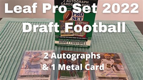 Opening Leaf Pro Set 2022 Draft Football Cards 2 Autographs 1 Metal