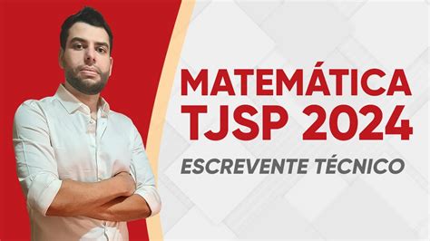 Aul O Tjsp Matem Tica Escrevente Vunesp Youtube