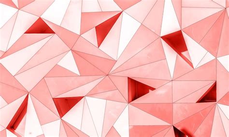 Premium Photo Abstract D Geometric Background Design Clay Red Color