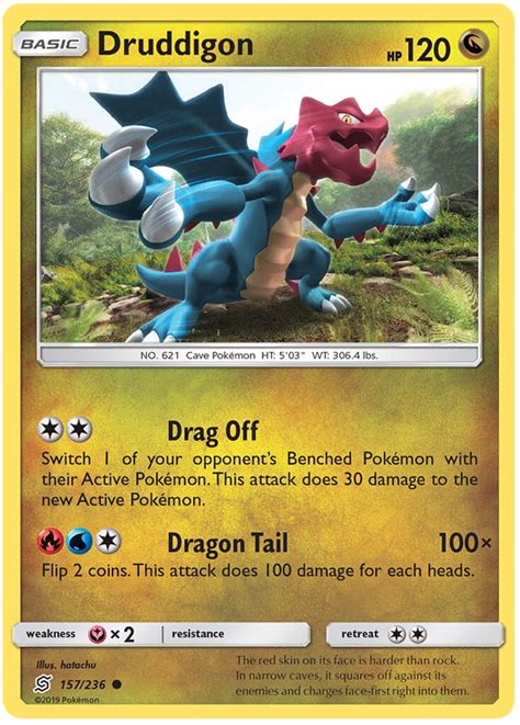 Druddigon Unified Minds Pokemon Card