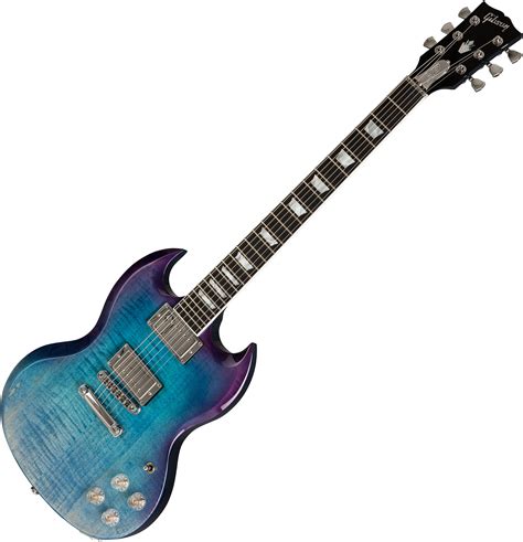 Gibson Sg Standard Hp Ii Blueberry Fade Solid Body Electric Guitar Blue