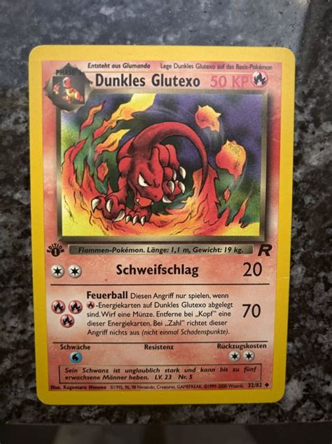 Pokemon Karte Dunkles Glutexo 1 Edition Kaufen Auf Ricardo