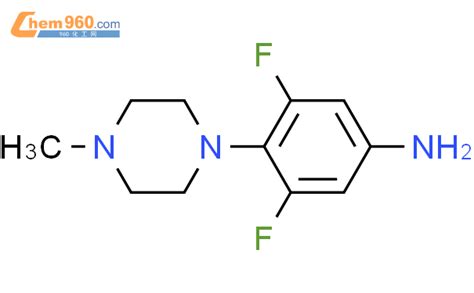 1182736 56 6 3 5 difluoro 4 4 methyl 1 piperazinyl Benzenamine化学式结构式