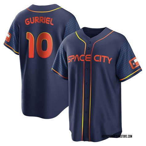 Mens Yuli Gurriel Houston Astros Replica Navy 2022 City Connect Jersey