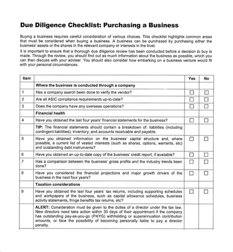 Vendor Due Diligence Report Template Professional Templates