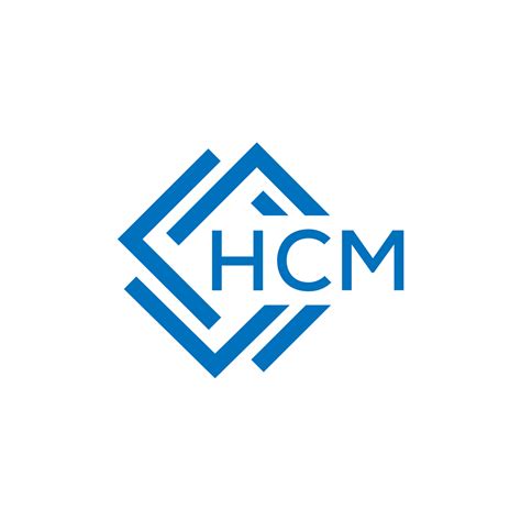 hcm letter logo design  white background hcm creative circle letter