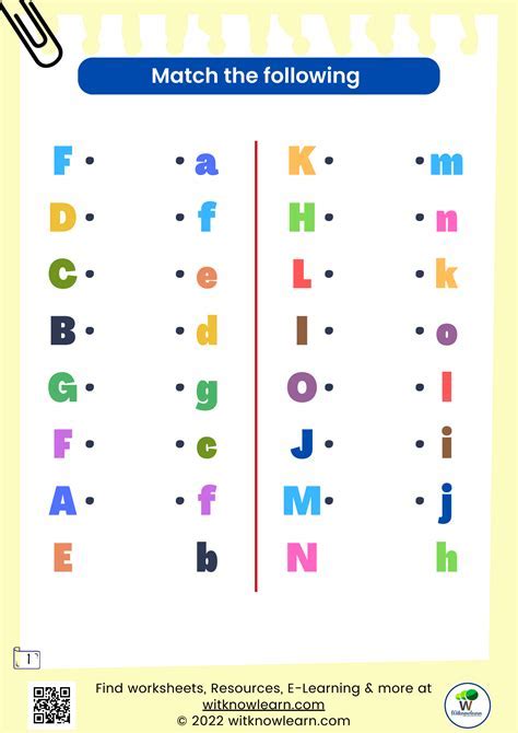 Letters Matching Worksheets Worksheets Library