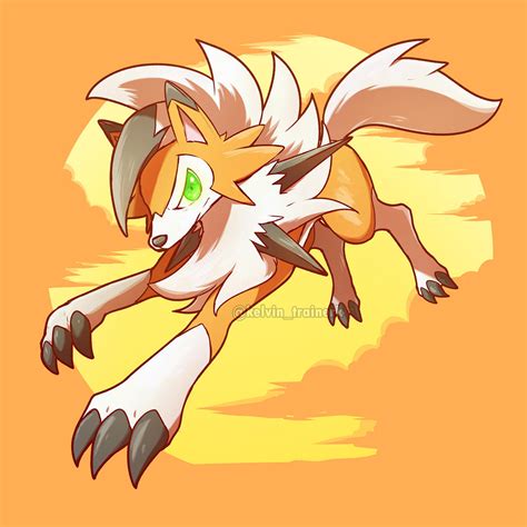 dusk form lycanroc    kelvin trainerk  deviantart