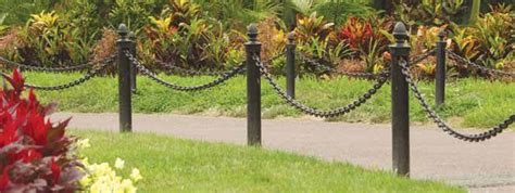 Garden Post And Chain