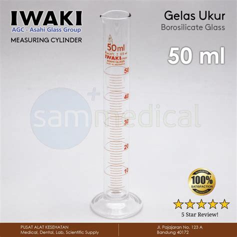 Iwaki Gelas Ukur Measuring Cylinder Gelas Takar Ml Lazada Indonesia