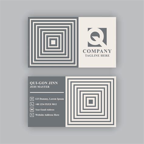 Business Card Design Template 21733294 Vector Art at Vecteezy