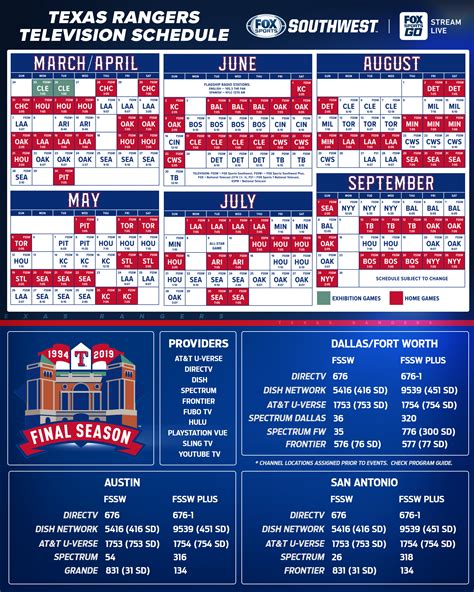 Mlb Schedule Texas Rangers Candi Mariellen