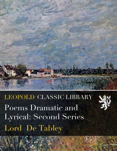 Poems Dramatic And Lyrical Second Series De Tabley Lord