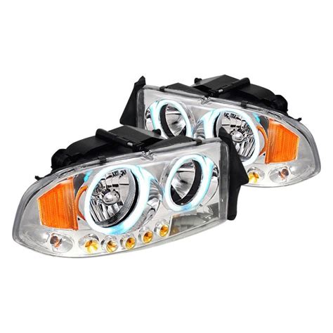 Spec D Dodge Durango 2001 Chrome CCFL Dual Halo LED Euro Headlights