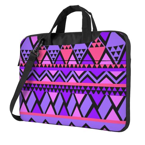 Tribal Purple Seamless Laptop Bag 13 Inch Laptop Or Tablet Business Casual Laptop Bag