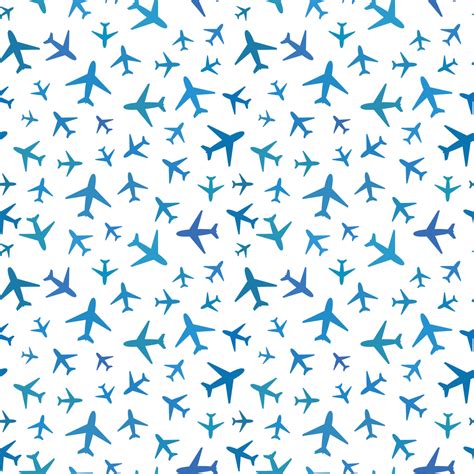 Airplane Pattern Blue Print My Strap