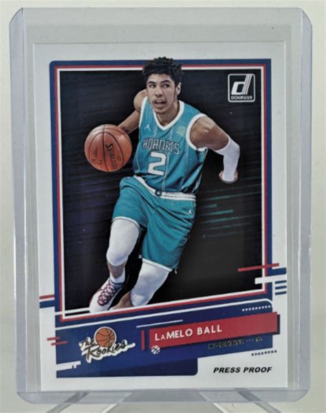 Panini Donruss Lamelo Ball The Rookies Press Proof Ebay