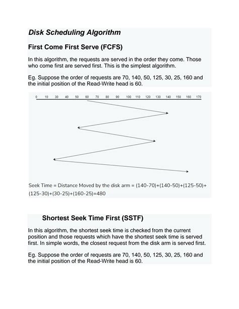 Solution Disk Scheduling Algorithm Studypool