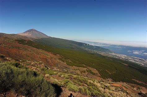 View Overlooking Teide National Park World Heritage Site Mount Teide