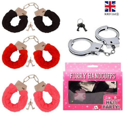 Furry Fluffy Handcuffs Fancy Dress Hen Night Stag Party Role Play Toy