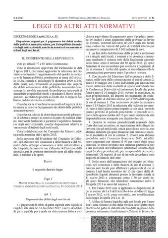 Decreto Legge 35 13 Debiti Pa By 24Emilia Issuu