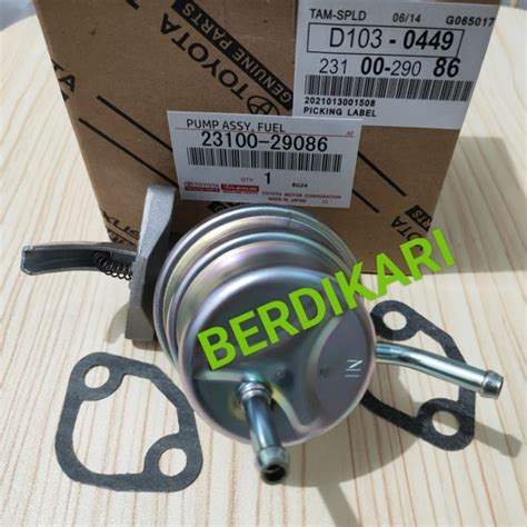 Jual FUEL PUMP POMPA BENSIN CARBURATOR MEMBRAN TOYOTA KIJANG 4K KF20