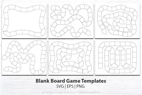 Printable Blank Board Game Templates, Game Design, Printable Game, Diy ...