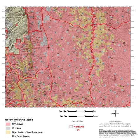 Wyoming Deer Hunt Area 29 Hunt Wyoming Map By Map The Xperience Avenza Maps Avenza Maps