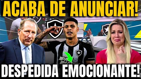 POR ESSA NINGUÉM ESPERAVA JUNIOR SANTOS AGIU NA SURDINA E BOTAFOGO