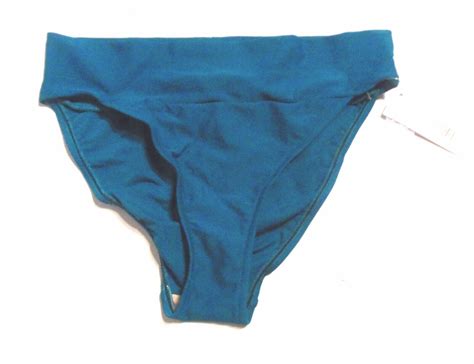 Sunsets Teal Bandeau Bikini Swimsuit Size Medium Top Small Bottoms