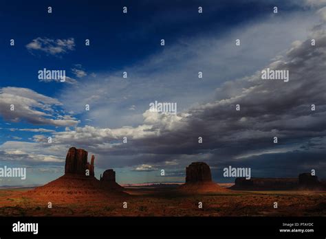 Monument Valley at Sunset Stock Photo - Alamy