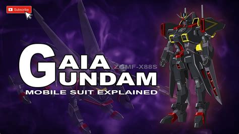 Gaia Gundam ZGMF X88S Mobile Suit Explained YouTube