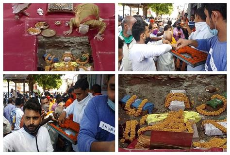 Ram Janma Bhoomi Pujan People Start Celebration In Ayodhya Distribute