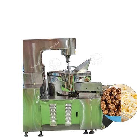 Caramel Popcorn Mixer Packaging Production Line Commercial High Quality