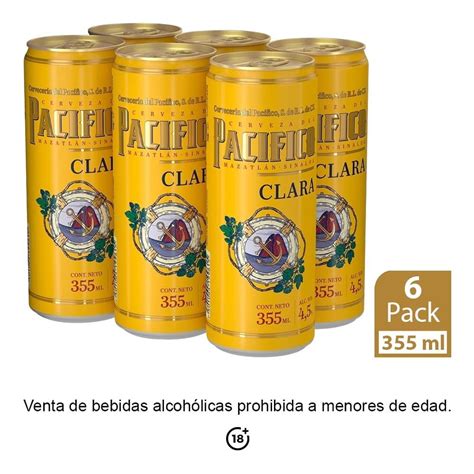 Cerveza Clara Pac Fico Latas Ml C U Walmart