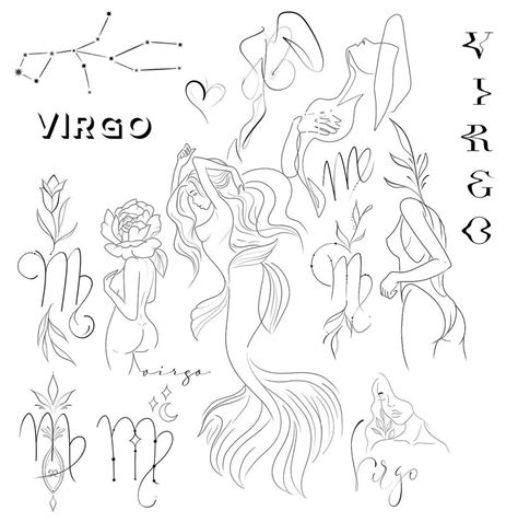 20 Virgo Zodiac Tattoo Ideas To Celebrate Your Sign