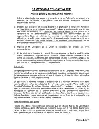 Reformas Constitucionales An Lisis Y Alcances Jur Dico Laborales Pdf