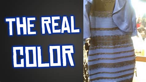 What Color Is The Dress The Real Color Revealed Youtube