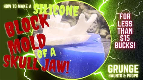 How To Make A Silicone Block Mold Of A Skull Jaw Youtube