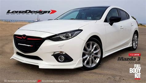 Mazda Bm Axela Lenzdesign Bodykit Spoilers