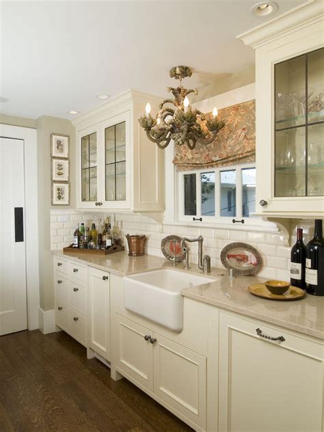 Cream Tile Backsplash Houzz