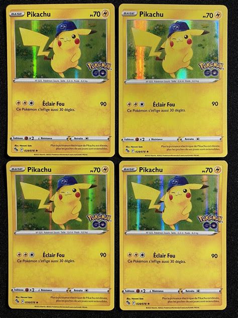 Lot De Carte Pok Mon Go Holo Rare Fr Pikachu Nm Neuf Ebay